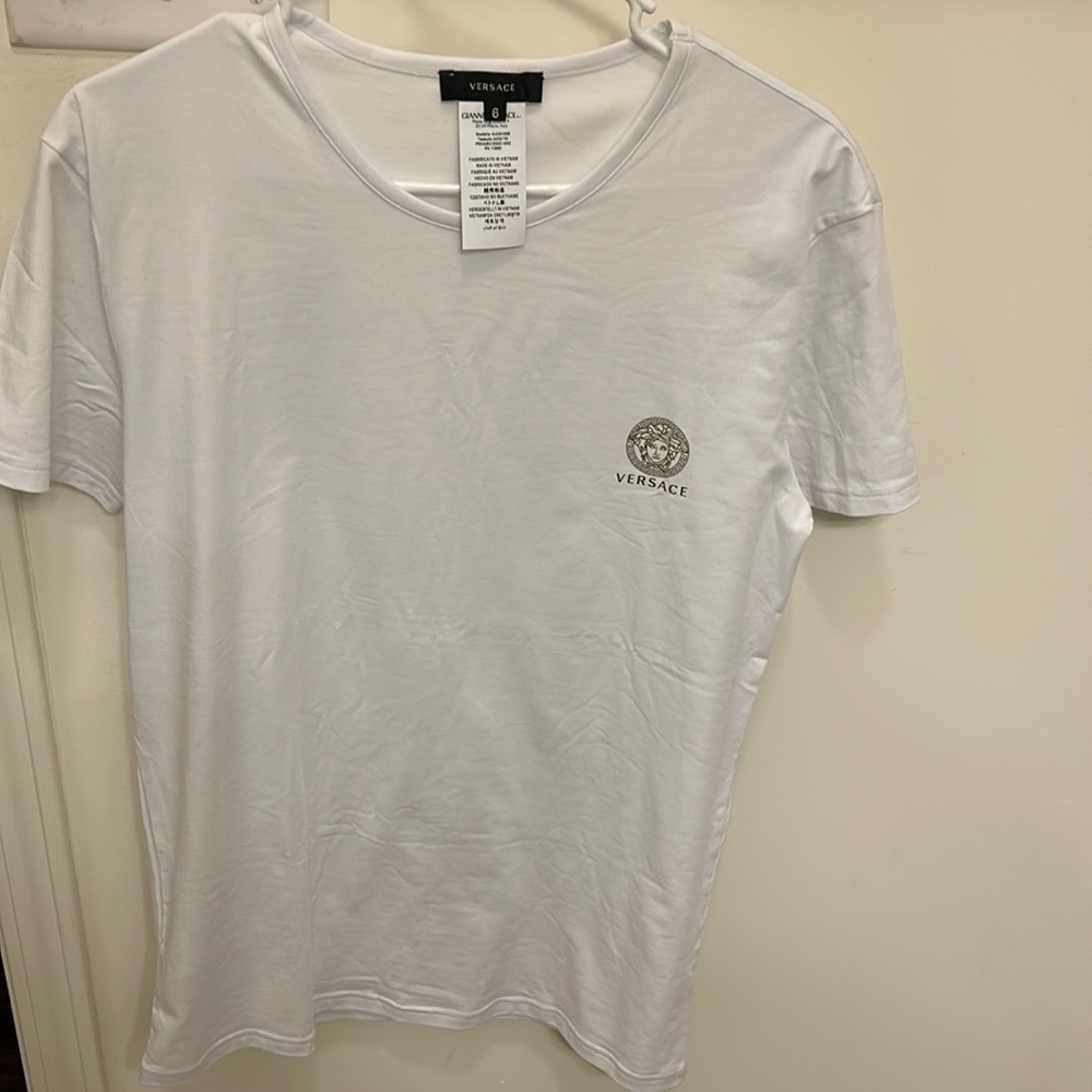 white versace t-shirt